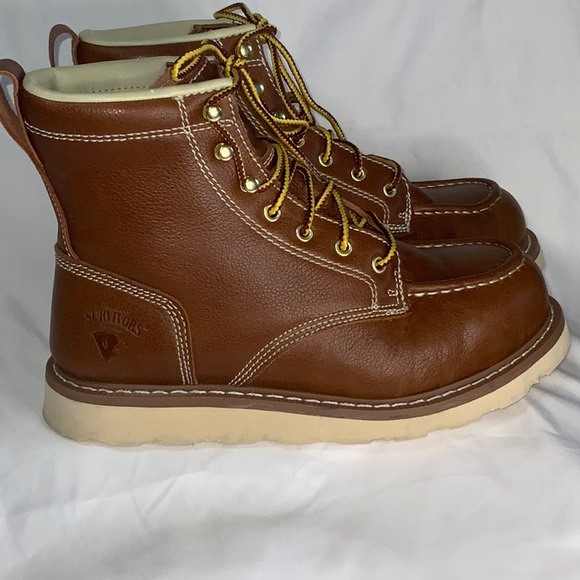 Herman Survivors Men's Oakridge 6" Steel Toe Work Boots - Picture 4 of 16